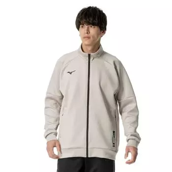 Тренировочная одежда, эластичная толстовка, джерси, легкая в движении 32MCB057 Cloud Beige Heather [Mizuno] для мужчин