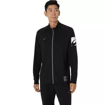 Тренировочная одежда Dry Stretch трикотажная куртка 2031E986 унисекс для взрослых 001 L [ASICS] (Производительность Черный)