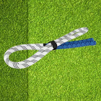 Тренировочная веревка, теплая палка, многоразовая, нескользящая, веревочный тренажер для коррекции осанки White and Blue