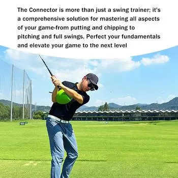 Тренировочное приспособление для гольфа Swing Trainer из алюминиевого сплава PU Swing Trainer для коррекции мяча S0E6 A-One size