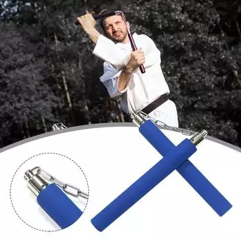 Тренировочные нунчаки Безопасные пенопластовые тренировочные нунчаки Удобные пенопластовые нунчаки для детей Начинающие Практика и обучение чёрный