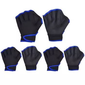 Тренировочные перчатки для плавания, перчатки для плавания и водных видов спорта, неопреновые перчатки для плавания, регулируемые унисекс для серфинга, дайвинга S