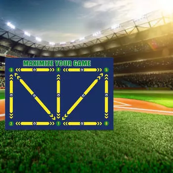Тренировочный футбольный коврик для ног, нескользящий, 60x90 см, маленький Style A