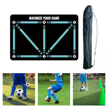 Тренировочный коврик для футбольных шагов, угол двери, поле, футбольное поле красный