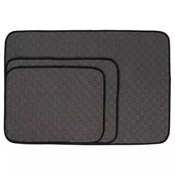 Тренировочный коврик для мочи домашних животных Подгузник для собак Моча впитывающая моча водонепроницаемая моющаяся S серый