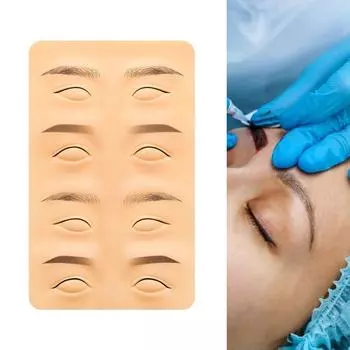 Тренировочный коврик для татуировок, мягкая практика, цвет кожи, практичная 3D-силиконовая полупостоянная подделка для начинающих