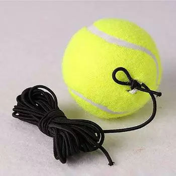 Тренировочный Основной Инструмент Упражнение Теннисный Мяч Самообучение Мяч для Отскока Одиночный Игрок Теннисная Тренировочная База Теннисный Тренажер с Веревкой