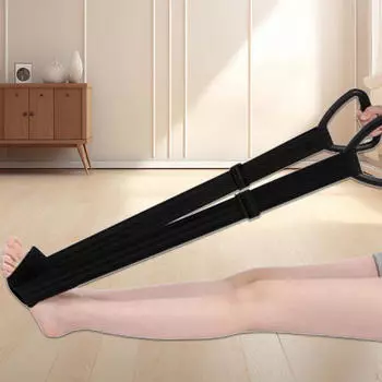 Тренировочный ремень для лодыжки подходит для женщин и мужчин, высокоэластичный пояс чёрный