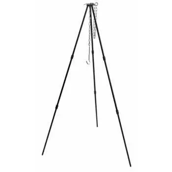 Тренога для кемпинга MOON M, складная, 3-уровневая, для костра, максимальный вес 15 кг, чехол для хранения в комплекте, черный, черный Gear MS-080-BK