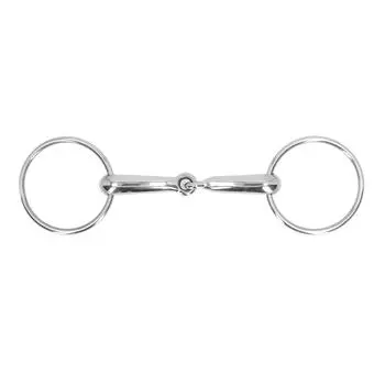 Трензель для лошади из нержавеющей стали, трензель для лошади, шарнирный жевательный ролик для рта 135 мм