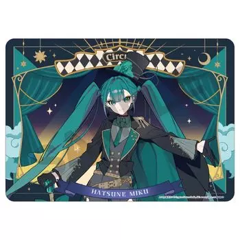 Трещины Hatsune Miku Резиновый коврик Hatsune Miku Black Circus В372 x 522 x Г2 мм Изготовлен из резины прибл.