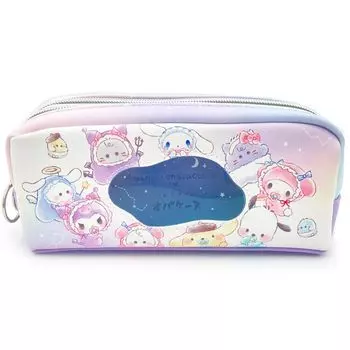 Трещины Sanrio Characters x Tochiyochi Obakeine Twin Zipper Pen Case Circle 221647 SANRIO Collaboration