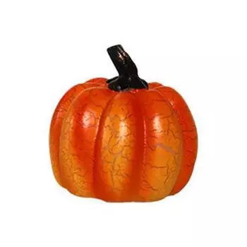 Треснувшая тыква Фигурка Хэллоуин Светящаяся тыква Скульптура Смола Осень День благодарения B