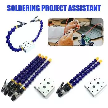 Третьи ручные скамейки, держатель паяльника с гибким рычагом, вращение на 360 градусов, многофункциональные руки помощи, инструмент для ремонта сварки печатной платы 2