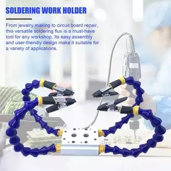 Третьи ручные скамейки, держатель паяльника с гибким рычагом, вращение на 360 градусов, многофункциональные руки помощи, инструмент для ремонта сварки печатной платы 4
