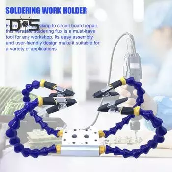 Третьи ручные скамейки, держатель паяльника с гибким рычагом, вращение на 360 градусов, многофункциональные руки помощи, инструмент для ремонта сварки печатной платы 2