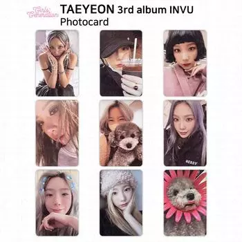 Третий альбом Тэён из SNSD GG Girls’ Generation Официальная фотокарточка INVU KPOP ver. Blue #01