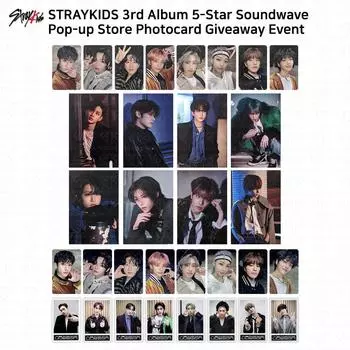 Третий мини-альбом Stray Kids 5 Star Soundwave Pop Up Giveaway Фотокарточка Открытка Seungmin - 1st Postcard