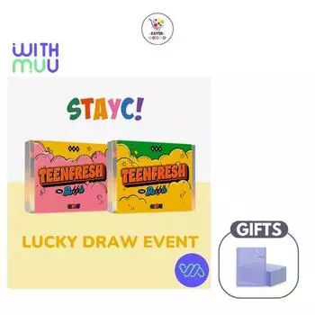 Третий мини-альбом WithMUU LUCKY DRAW STAYC TEENFRESH RANDOM
