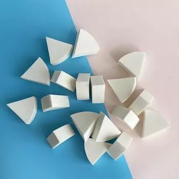 Треугольная форма спонжа для макияжа, мягкая сухая и влажная, профессиональная деталь, инструмент для макияжа, консилер, воздушная подушка, эластичная косметическая спонж 6PCS
