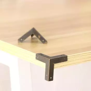 Треугольная мебель Деревянный корпус Декоративная фурнитура Угловой кронштейн Угловая ножка Защитный уголок бронзовый