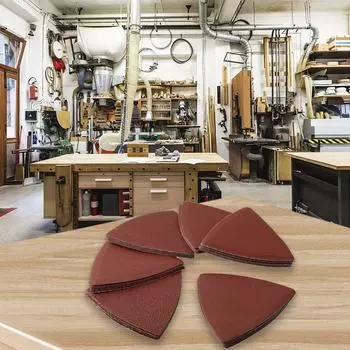 Треугольная наждачная бумага шлифовальный диск абразивный инструмент 120 3-1/8 дюйма