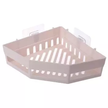 Треугольная полка для душа, угловая полка для ванной, держатель для хранения, органайзер бежевый