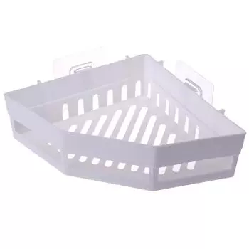 Треугольная полка для душа, угловая полка для ванной, держатель для хранения, органайзер белый