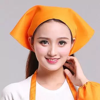 Треугольная поварская шляпа, хлопковая шляпа официантки, кейтеринговая поварская кепка, кухонная рабочая кепка официанта синий