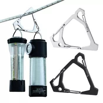 Треугольная пряжка для подвешивания из нержавеющей стали, треугольный крючок для подвешивания, многофункциональные крючки для подставки для фонарей для походов на открытом воздухе