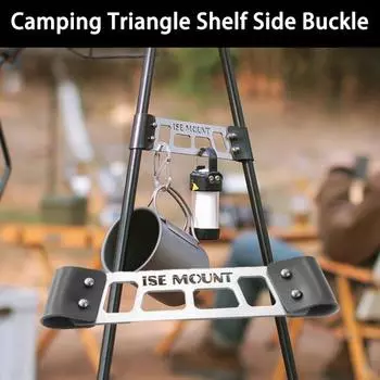 Треугольная пряжка для стойки Конструкция с отверстием Высокая твердость Хорошая прочность Стабильный Простота установки Подвесные предметы Нержавеющая сталь Треугольная полка для кемпинга Боковая пряжка чёрный
