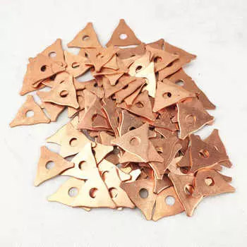 Треугольная шайба для удаления вмятин, металлическая термоусадочная машина для ремонта гаража, машина для точечной сварки, треугольные мезонные подушечки 10pcs