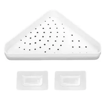 Треугольная угловая полка для душа, элегантная настенная полка для ванной комнаты, органайзер для хранения вещей