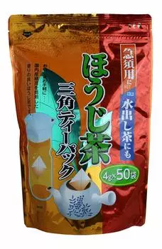 Треугольная упаковка чая Juroen Hojicha, 50 пакетиков x 3 чайных пакетика