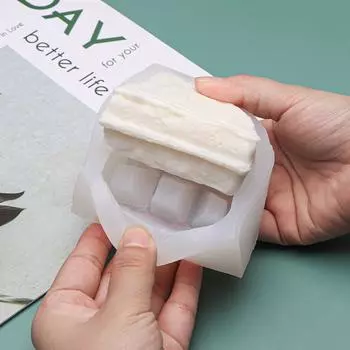 Треугольная вафля силиконовая форма универсальные ароматизированные свечи формы гипсовые изделия мыло формы пудинги белый