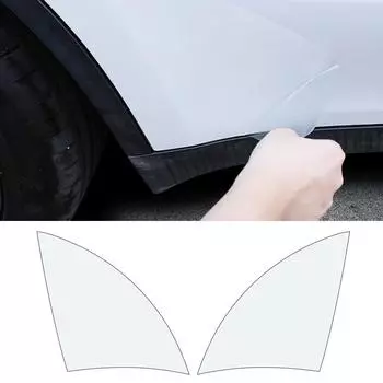Треугольная защитная пленка для задней двери для Tesla Model 3 Model Y автомобиля PPF прозрачная отделка наклейки украшения ремонт автомобиля white for model Y