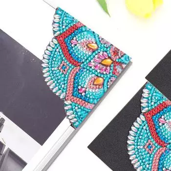 Треугольник DIY Алмазная картина Угловая закладка Искусство Ремесло 5D Алмазное искусство Закладки для подарков Стразы Мозаика Книжная закладка