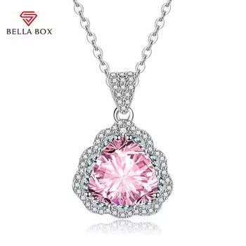 Треугольное ожерелье BELLA BOX, многоцветное модное свадебное и помолвочное ювелирное изделие синий