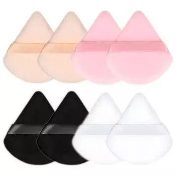Треугольные бархатные пуховки для макияжа, спонжи для лица, глаз, контурная печать теней, косметическая основа, инструмент для макияжа