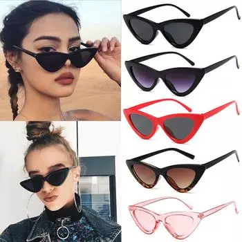 Треугольные цветные мужские солнцезащитные очки «кошачий глаз», сексуальные солнцезащитные очки, солнцезащитные очки для женщин