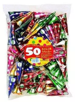 Треугольные крекерные палочки из фольги 50 шт. HS-50