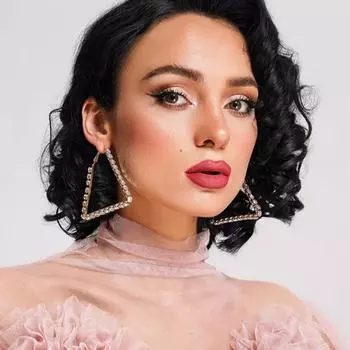 Треугольные серьги с бриллиантами, индивидуальный дизайн, модные серьги с преувеличенным темпераментом, ранние женские серьги золотистый