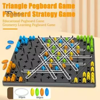 Треугольные шахматы Настольная игра Геометрия Обучение фокусировке Логика Мышление Тренировка Родитель-ребенок Интерактивная образовательная игра-стратегия Pegboard Игрушка Мальчики Девочки чёрный