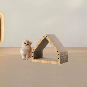 Треугольные столбы для царапания кошек, игрушка-когтеточка для домашних животных, шлифованная гофрированная бумага, когтеточка для кошек