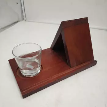 Треугольный держатель для книг, небольшая книжная полка, центральная часть с подставкой для кофе, полка для страниц, портативная