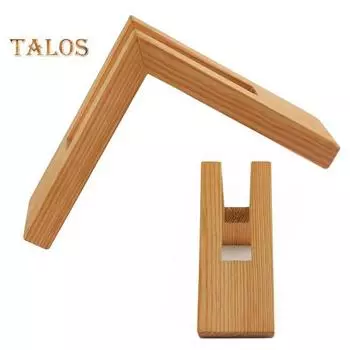 Треугольный держатель для салфеток Вертикальная стойка для салфеток Гладкие края Без заусенцев Стабильная конструкция Деревянный диспенсер для туалетной бумаги Настольный декор