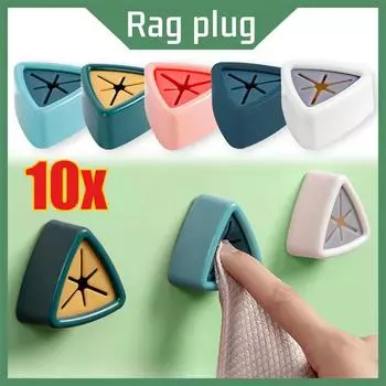 Треугольный крючок для полотенец, многофункциональный держатель для полотенец, для ванной комнаты, кухни, без перфорации, настенный держатель для полотенец 4pcs белый