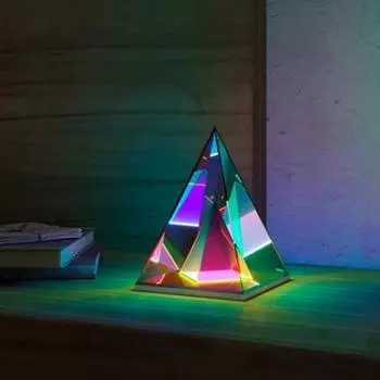 Треугольный кубик Рубика Настольная лампа Nordic New Acrylic Декоративное искусство Выставочный зал Творческая личность Атмосфера Ночной светильник USB Connect