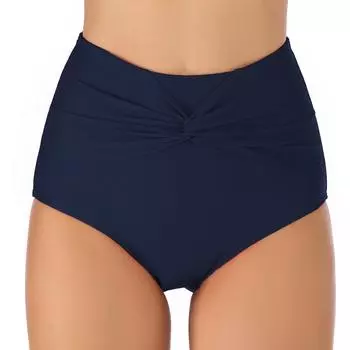 Треугольный купальник для взрослых, женский сексуальный купальник с поясом спереди и плавками S чёрный