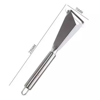 Треугольный нож для нарезки фруктов из пищевой нержавеющей стали, изделия ручной работы из фруктовых тарелок, треугольный станок для резки овощей, противоскользящие кухонные инструменты